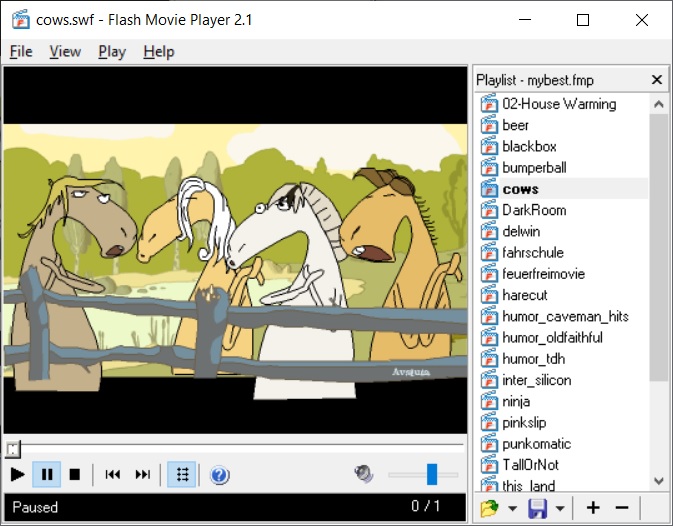 Flash Movie Player with playlist